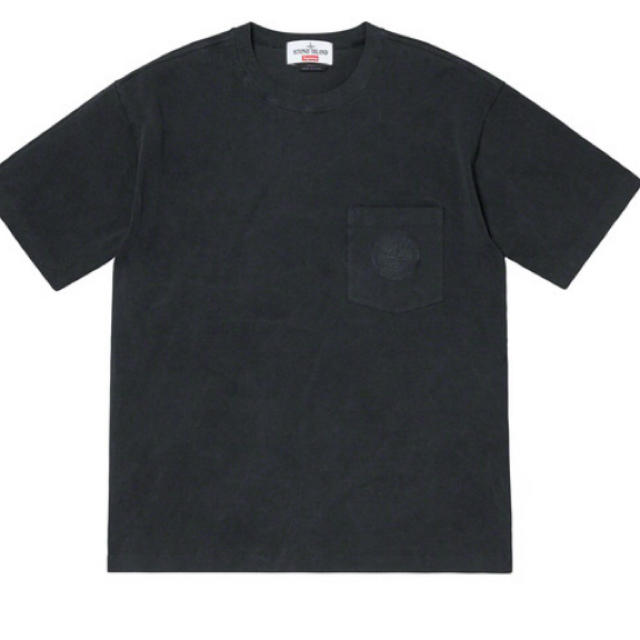 メンズ【M 黒】Supreme Stone Island Pocket Tee