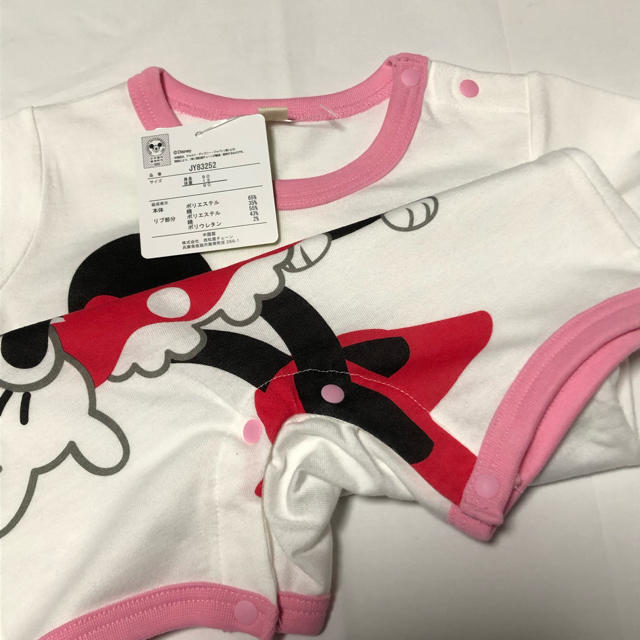 Disney(ディズニー)のミニーちゃん カバーオール 90 キッズ/ベビー/マタニティのキッズ服女の子用(90cm~)(その他)の商品写真