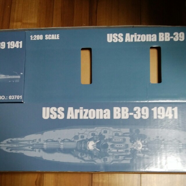 USS   Arizona  BBー39   1941    。1/200    エンタメ/ホビーのおもちゃ/ぬいぐるみ(模型/プラモデル)の商品写真