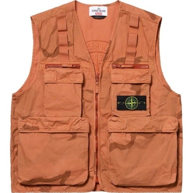 Supreme(シュプリーム)のSupreme Stone Island Camo Cargo Vest S メンズのトップス(ベスト)の商品写真