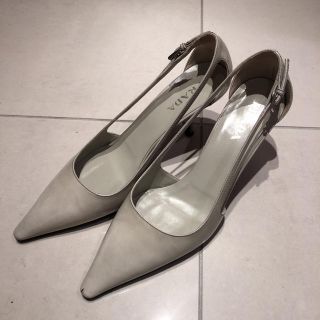 プラダ(PRADA)のプラダ アッシュグレー パンプス36(ハイヒール/パンプス)