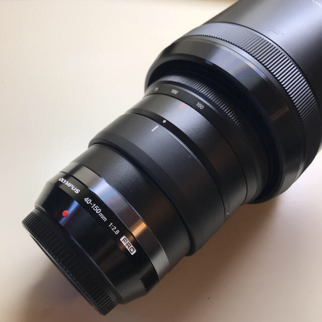 OLYMPUS(オリンパス)の40-150mm F2.8 PRO テレコン+おまけ付き スマホ/家電/カメラのカメラ(レンズ(ズーム))の商品写真