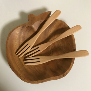木製フォーク 3本(カトラリー/箸)