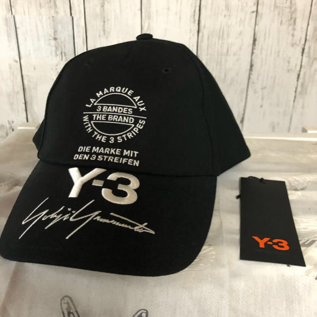 Y3 ワイスリー DAD CAP ヨウジヤマモト 黒 キャップ