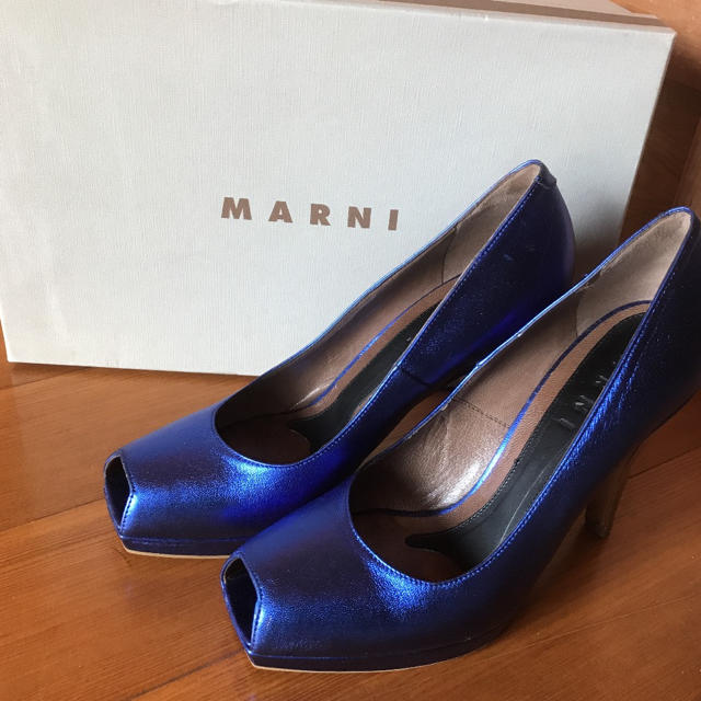 値下げ！ 新品✧ MARNI ブルーパンプス＊