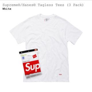 シュプリーム(Supreme)の新品 supreme/Hanes Tagless Tシャツ White サイズS(Tシャツ/カットソー(半袖/袖なし))