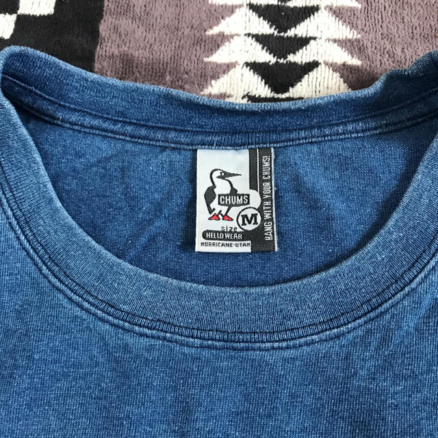 CHUMS(チャムス)のチャムス ポケット Tシャツ CHUMS ユタポケット インディゴ メンズのトップス(Tシャツ/カットソー(半袖/袖なし))の商品写真