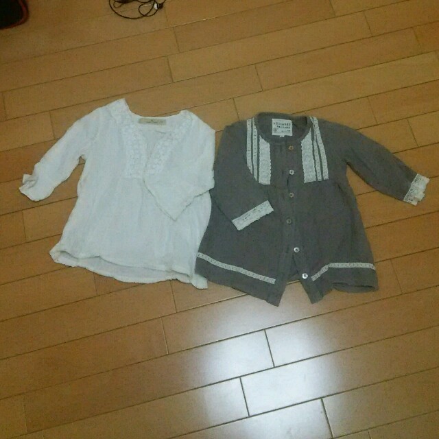 GLOBAL WORK(グローバルワーク)のa様専用 チュニック 白 100～110 キッズ/ベビー/マタニティのキッズ服女の子用(90cm~)(その他)の商品写真