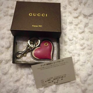 グッチ(Gucci)のGUCCI  ❤️ハートのキーホルダー(キーホルダー)