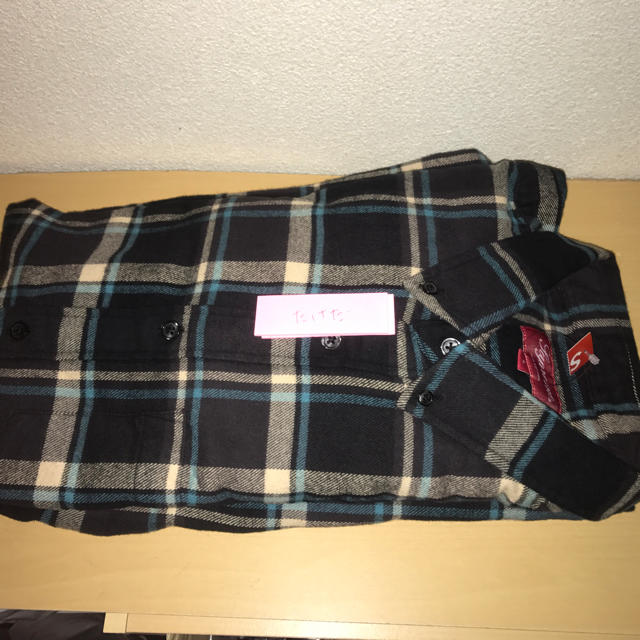 ※送料込 supreme Plaid Flannel Shirt 黒 L