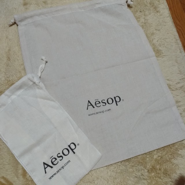 Aesop(イソップ)のaesop 巾着小・大 レディースのバッグ(ショップ袋)の商品写真