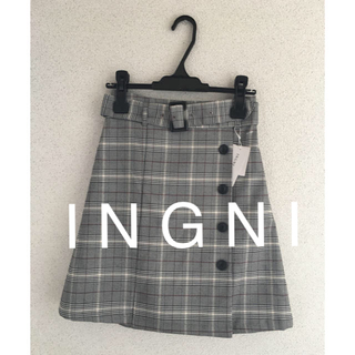 イング(INGNI)の2018★INGNIイング★チェック柄／台形スカート(ひざ丈スカート)