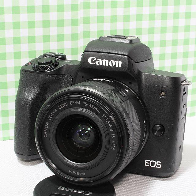 Canon - ❤️ 新品未使用❤️Canon EOS Kiss M レンズキット❤️黒です！