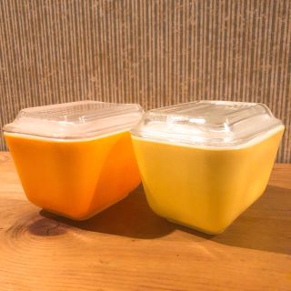 パイレックス(Pyrex)のオールドパイレックス＊PYREX＊レフリジエーター2個セット(食器)