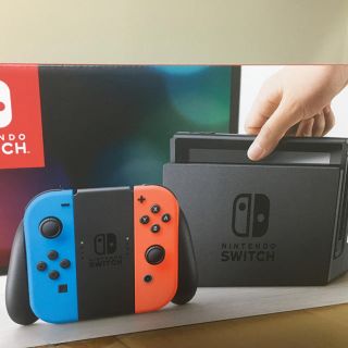 ニンテンドースイッチ(Nintendo Switch)のNintendo Switch ニンテンドースイッチ 新品未開封 ネオンブルー(家庭用ゲーム機本体)