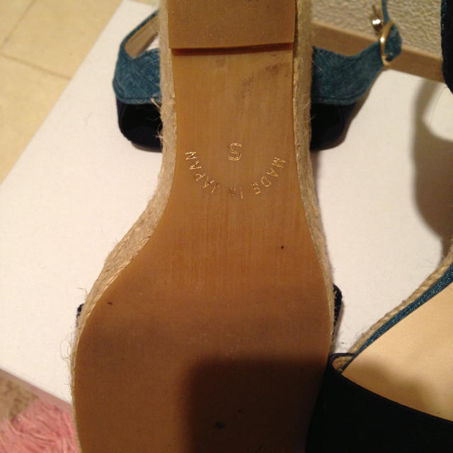 デニムサンダル レディースの靴/シューズ(サンダル)の商品写真