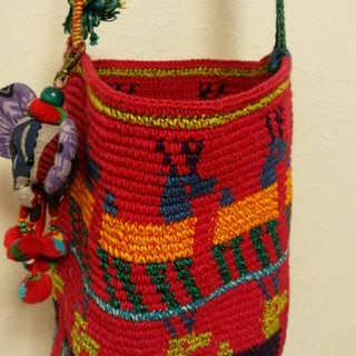 チチカカ(titicaca)のチチカカ編み斜めがけショルダー(ショルダーバッグ)