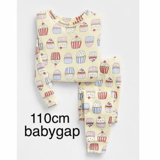 ベビーギャップ(babyGAP)の【新品】110cm 長袖パジャマ カップケーキ ねこカップケーキ柄 ネコケーキ(パジャマ)