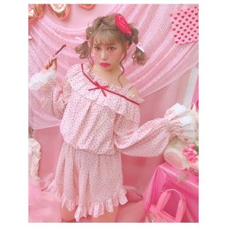 スワンキス(Swankiss)の値下げ♡swankiss RSロンパース ぴんく 新品未使用(ミニワンピース)