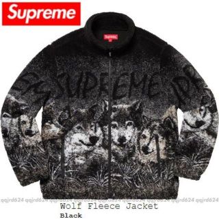 シュプリーム(Supreme)のM★Supreme★Wolf Fleece Jacket Black 国内正規品(ブルゾン)