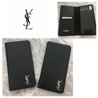 サンローラン(Saint Laurent)のiPhone10 ケース Yves Saint Laurent  シルバー(iPhoneケース)