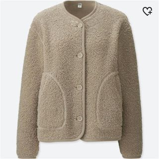 ユニクロ(UNIQLO)のユニクロ フリースノーカラージャケット(ノーカラージャケット)