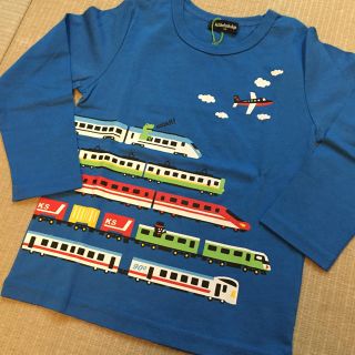 クレードスコープ(kladskap)のなみ様専用♡kladskap 電車と飛行機カットソー 110(Tシャツ/カットソー)