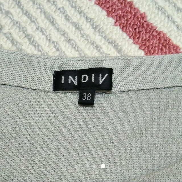 INDIVI(インディヴィ)の春ニット♡ INDIVI ドルマンニット  ライトグレー レディースのトップス(ニット/セーター)の商品写真