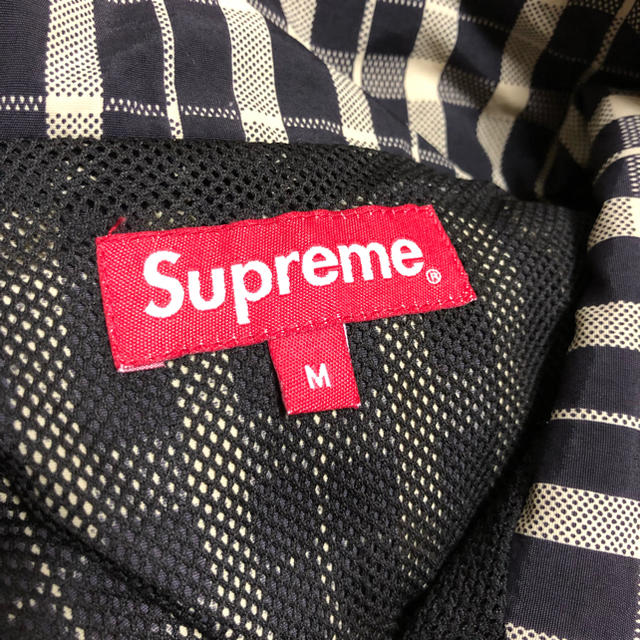 Supreme Nylon Plaid Pullover ベージュ