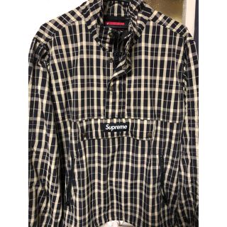 シュプリーム(Supreme)のSupreme Nylon Plaid Pullover ベージュ(ナイロンジャケット)