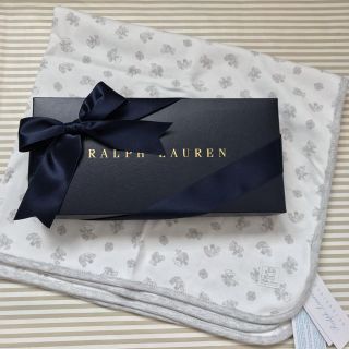 ラルフローレン(Ralph Lauren)のラルフローレン ベビー リバーシブル ブラケット おくるみ グレーベア(おくるみ/ブランケット)