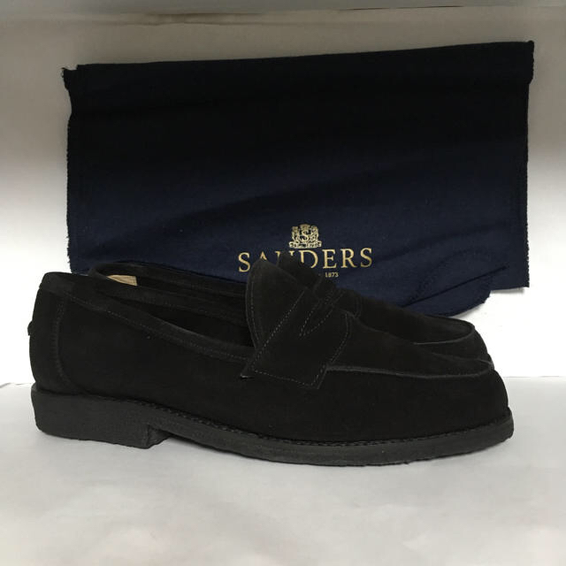 SANDERS(サンダース)のSanders suede saddle loafers size6 1/2 メンズの靴/シューズ(ドレス/ビジネス)の商品写真