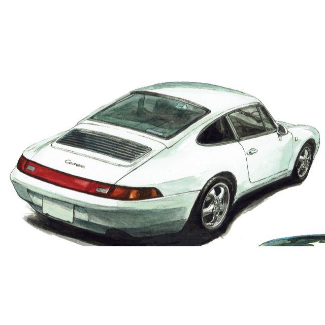 GC-1126 Porsche911カレラ限定版画直筆サイン額装●作家平右ヱ門 エンタメ/ホビーの美術品/アンティーク(版画)の商品写真