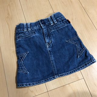 ヒステリックグラマー(HYSTERIC GLAMOUR)のHYSTERIC GLAMOUR 女の子 キッズデニムスカート 100(スカート)