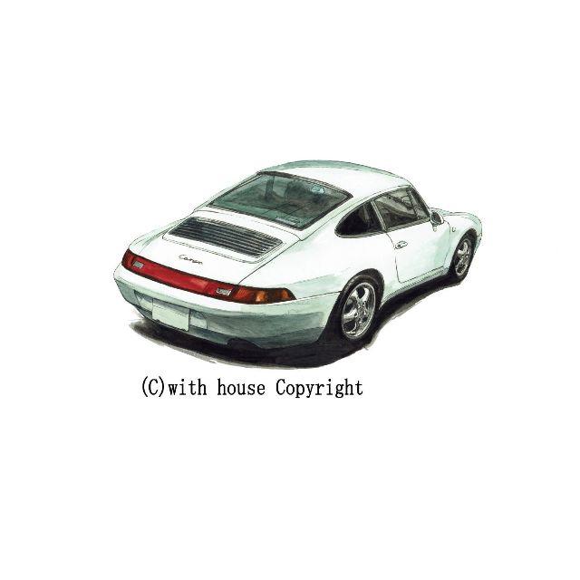 GC-1129 ポルシェ911カレラ限定版画直筆サイン額装●作家平右ヱ門 エンタメ/ホビーの美術品/アンティーク(版画)の商品写真