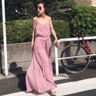 アメリヴィンテージ(Ameri VINTAGE)のMEDI BACK OPEN SUMMER DRESS★お値下げ中(ロングワンピース/マキシワンピース)