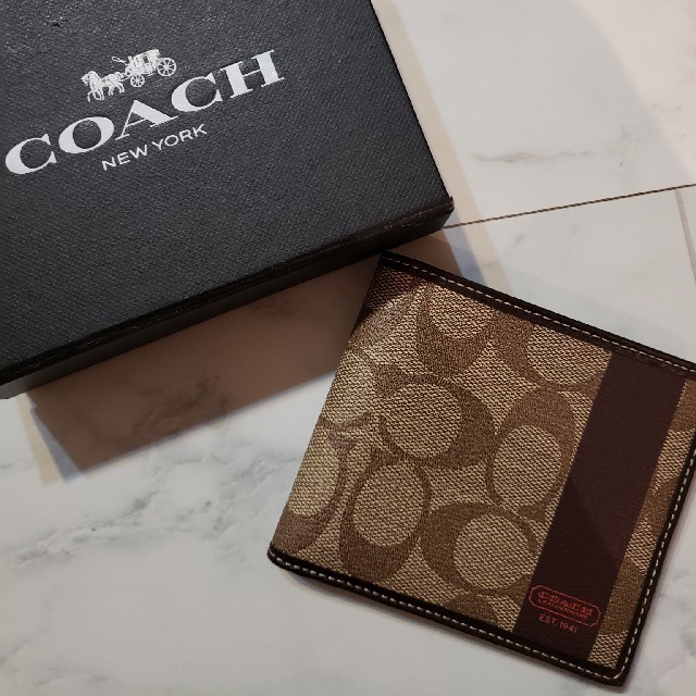 COACH(コーチ)のCOACH二つ折り財布 メンズのファッション小物(折り財布)の商品写真