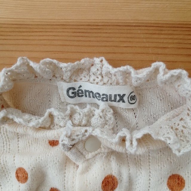 Gemeaux(ジェモー)のGemeaux ジェモー　女の子　ロンパース　2枚セット キッズ/ベビー/マタニティのベビー服(~85cm)(ロンパース)の商品写真