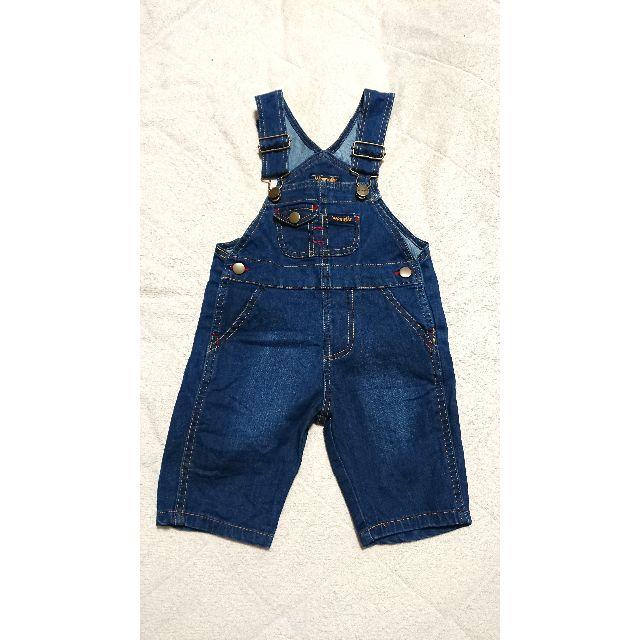 Wrangler(ラングラー)のwrangler　80cmオーバーオール（７分丈）男の子 キッズ/ベビー/マタニティのベビー服(~85cm)(パンツ)の商品写真