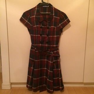 バーバリー(BURBERRY)のブルーレーベルのチェックミニワンピ♡(ミニワンピース)