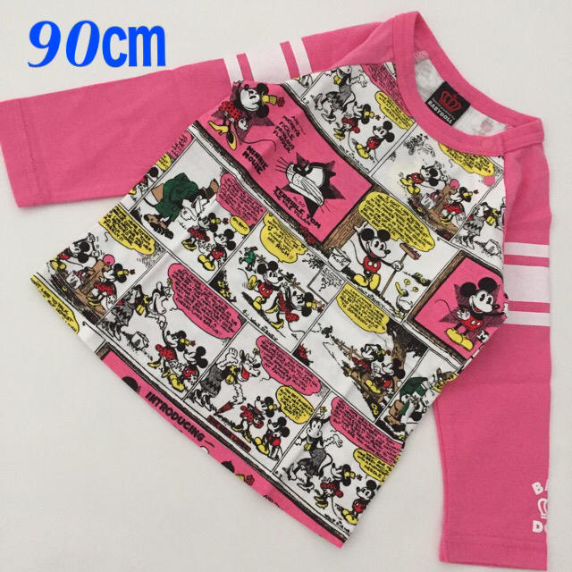 BABYDOLL(ベビードール)の新品 Disney アメコミ ロングTシャツ 90㎝ キッズ/ベビー/マタニティのキッズ服女の子用(90cm~)(Tシャツ/カットソー)の商品写真