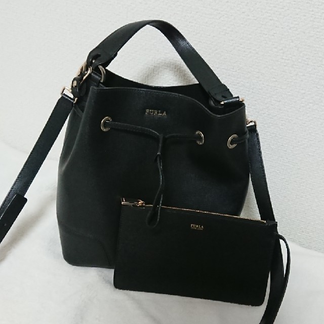 約100〜113cm持ち手フルラ FURLA ハンドバッグ BEH3 STACY DRAWSTRING