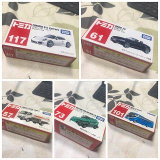 タカラトミー(Takara Tomy)のトミカ 5個 まとめ売り 未開封もあり BMWZ4 ポルシェ911 カレラなど(ミニカー)