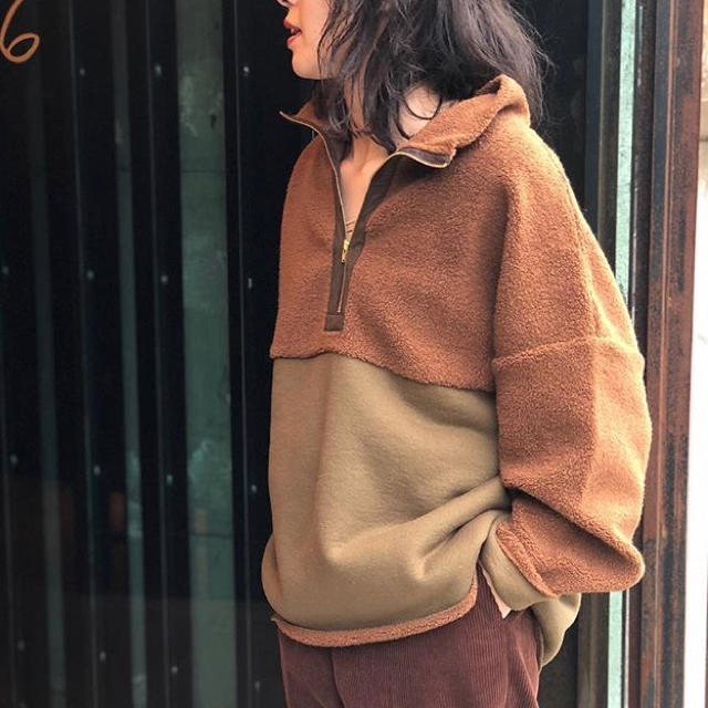 BEAUTY&YOUTH UNITED ARROWS - 6【ROKU】ハーフジッププルオーバーの BEAUTY&YOUTH UNITED ARROWS - 6【ROKU】ハーフジッププルオーバーの