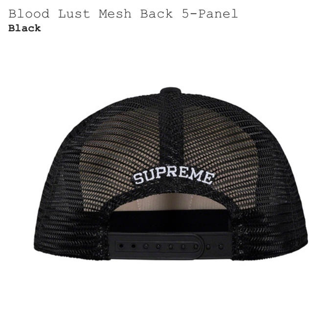 Supreme Blood Mesh Back 5-Panel キャップ