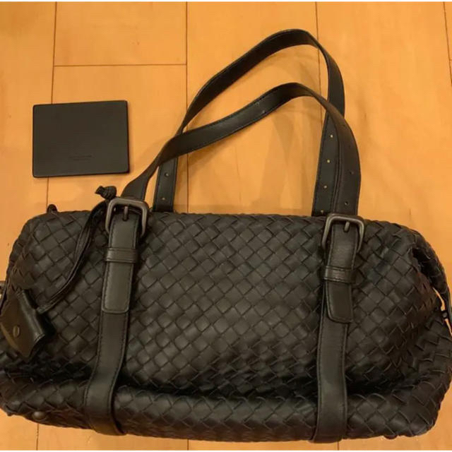 メール便指定可能 Bottega Venetaネロ ミニボストンバッグ