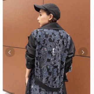 アメリヴィンテージ(Ameri VINTAGE)の新作♡アメリヴィンテージ  BACK LACE COAT (トレンチコート)