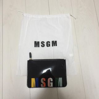 エムエスジイエム(MSGM)の【未使用・美品】巾着付！MSGM  クラッチバッグ(クラッチバッグ)