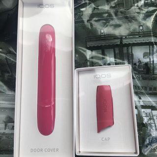 アイコス(IQOS)の【新品・即発送】iQOS3 ドアカバー+キャップ ブロッサムピンク(その他)