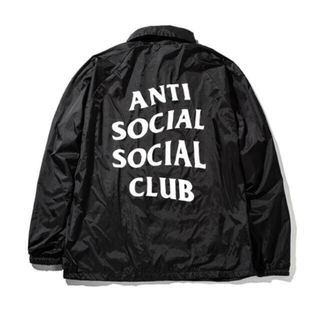 シュプリーム(Supreme)のassc anti social social club コーチジャケ L(ナイロンジャケット)